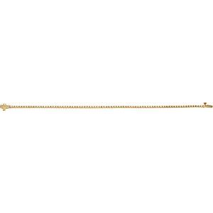 14K Yellow Gold 7/8 CTW Natural Diamond Line 7 1/4" Bracelet