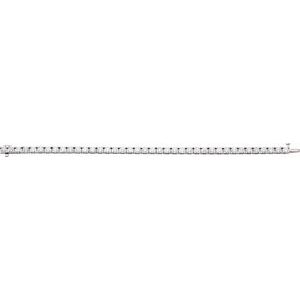 14K White Gold 9 1/6 CTW Natural Diamond Line 7 1/4" Bracelet – image 2