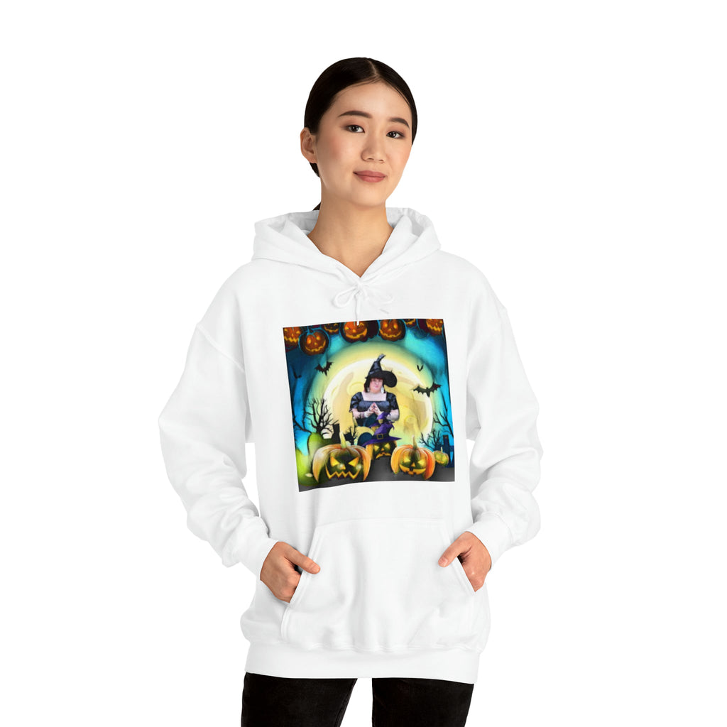 Scary Witch Unisex Heavy Blend™ Hooded Sweatshirt up to 5XL
