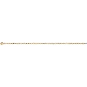 14K Yellow Gold 6 1/4 CTW Lab-Grown Diamond Line 7" Bracelet – image 3