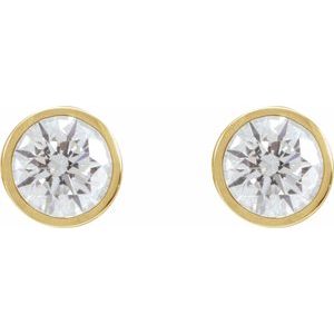 14K Yellow Gold 1 3/4 CTW Lab-Grown Diamond Cocktail-Style Earrings – image 2