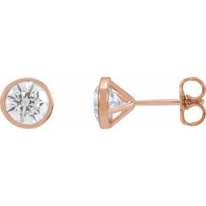 14K Rose Gold 1 3/4 CTW Natural Diamond Cocktail-Style Earrings