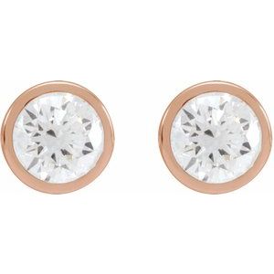 14K Rose Gold 1 CTW Lab-Grown Diamond Cocktail-Style Earrings – image 2