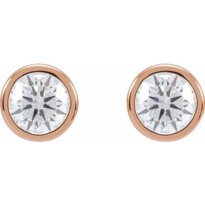 14K Rose Gold 3/4 CTW Lab-Grown Diamond Cocktail-Style Earrings – image 2