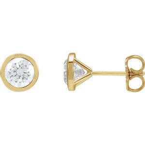 14K Yellow Gold 1 1/2 CTW Natural Diamond Cocktail-Style Earrings
