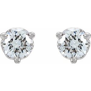 14K White Gold 1/3 CTW Natural Diamond Scroll Earrings – image 2