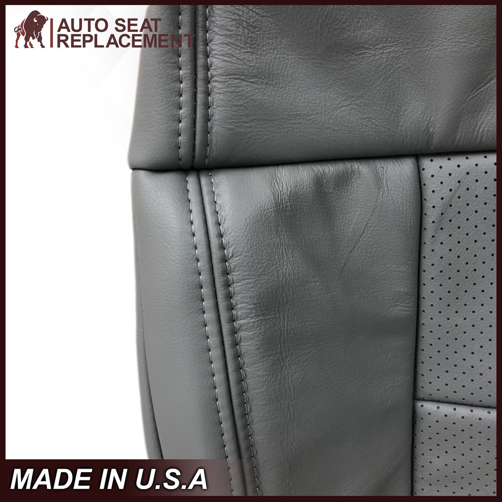 2004-2008 Ford F150 Perforated Seat Cover in Gray: Choose Leather or Vinyl