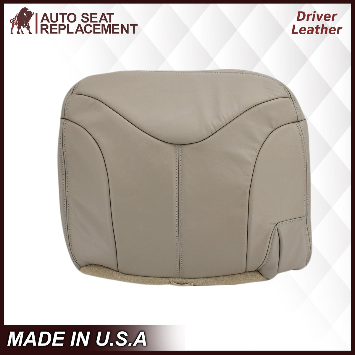 2000-2002 GMC Yukon XL 2nd Row Captain Seat 50/50 Seat Cover in Shale Tan: Choose From Variation