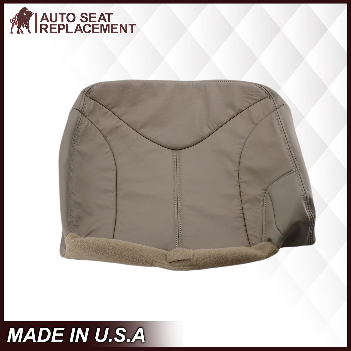 2000-2002 GMC Yukon XL 2nd Row Captain Seat 50/50 Seat Cover in Shale Tan: Choose From Variation