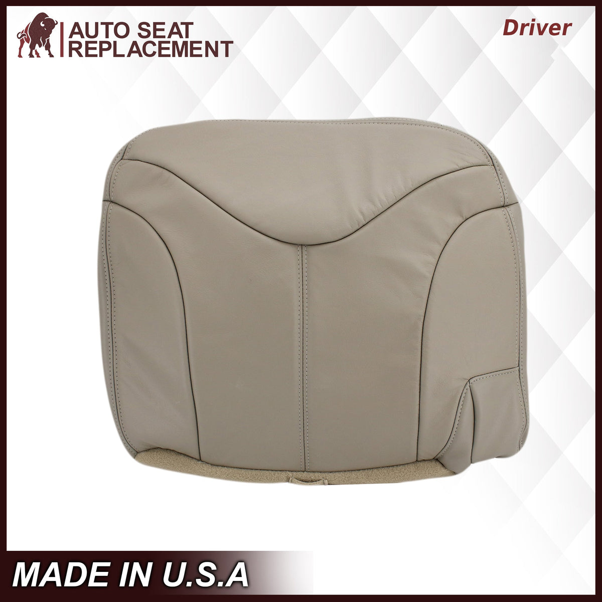 2000-2002 GMC Yukon XL 2nd Row Captain Seat 50/50 Seat Cover in Shale Tan: Choose From Variation