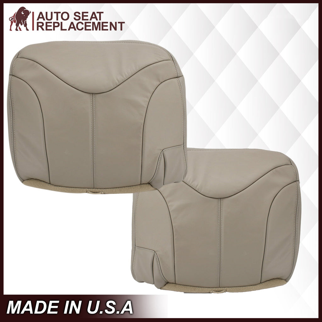 2000-2002 GMC Yukon XL 2nd Row Captain Seat 50/50 Seat Cover in Shale Tan: Choose From Variation