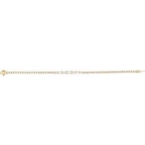 14K Yellow Gold 4 5/8 CTW Lab-Grown Diamond Line 7" Bracelet