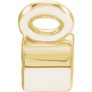 14K Yellow .015 CT Natural Diamond Bezel-Set Necklace Center