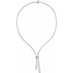 14K White Gold 26 1/5 CTW Lab-Grown Diamond 20" Necklace