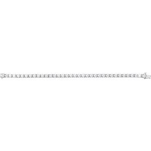 14K White Gold 9 CTW Lab-Grown Diamond Line 7 1/4" Bracelet – image 3
