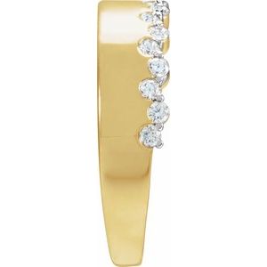 14K Yellow Gold Vermeil 1/3 CTW Lab-Grown Diamond Ring