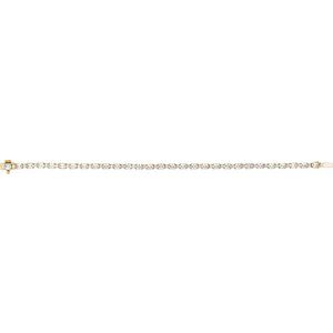 14K Yellow Gold 5 1/2 CTW Lab-Grown Diamond Line 7" Bracelet