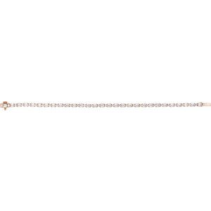 14K Rose Gold 5 1/2 CTW Lab-Grown Diamond Line 7" Bracelet – image 3