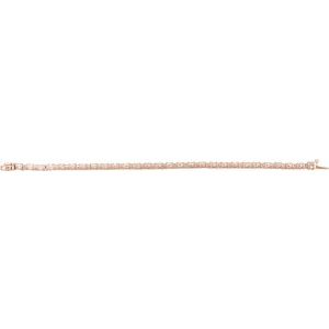 14K Rose Gold 5 1/2 CTW Lab-Grown Diamond Line 7" Bracelet – image 4