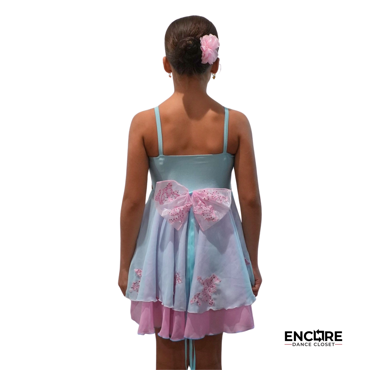 Blue & Pink Lace Dress