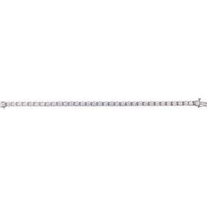 14K White Gold 7 CTW Lab-Grown Diamond Line 7 1/4" Bracelet – image 4