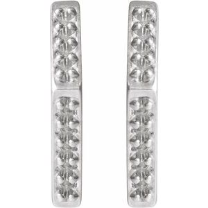 Sterling Silver Accented Geometric Earring Mounting – image 2