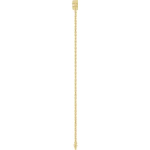 14K Yellow Gold 1/2 CTW Lab-Grown Diamond Five-Stone Line  7" Bracelet – image 3