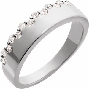 Sterling Silver 1/3 CTW Lab-Grown Diamond Ring