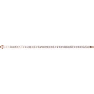 14K Rose Gold 10 1/2 CTW Lab-Grown Diamond Line 7" Bracelet