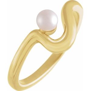 Freeform Pearl Ring