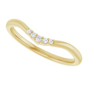 .04 Ctw Natural Diamond Matching Band