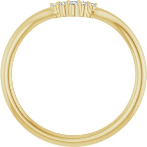 .04 Ctw Natural Diamond Matching Band