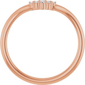 .04 Ctw Natural Diamond Matching Band