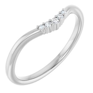 .04 Ctw Natural Diamond Matching Band