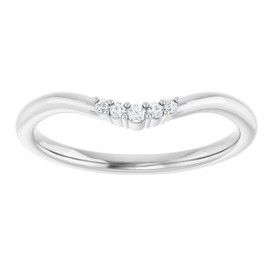 .04 Ctw Natural Diamond Matching Band