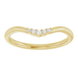 .04 Ctw Natural Diamond Matching Band