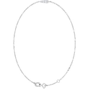 Platinum Graduated 4-Stone 6 1/2-7 1/2" Bracelet Mounting
