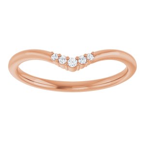 .04 Ctw Natural Diamond Matching Band