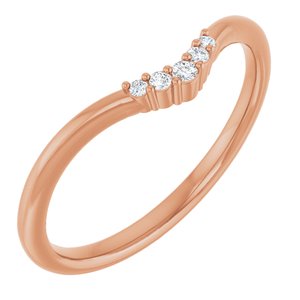 .04 Ctw Natural Diamond Matching Band