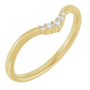 .04 Ctw Natural Diamond Matching Band