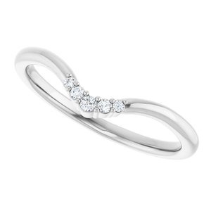 .04 Ctw Natural Diamond Matching Band