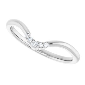 .04 Ctw Natural Diamond Matching Band