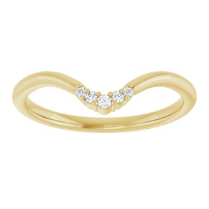 .04 Ctw Natural Diamond Matching Band