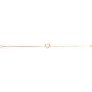 Engravable Beaded Heart Bracelet