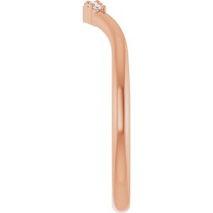 .04 Ctw Natural Diamond Matching Band