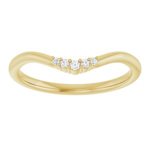 .04 Ctw Natural Diamond Matching Band