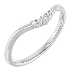.04 Ctw Natural Diamond Matching Band