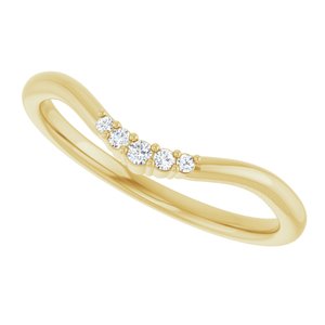 .04 Ctw Natural Diamond Matching Band