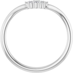 .04 Ctw Natural Diamond Matching Band