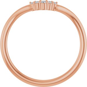 .04 Ctw Natural Diamond Matching Band